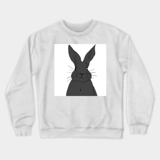 Rabbit black gray Crewneck Sweatshirt